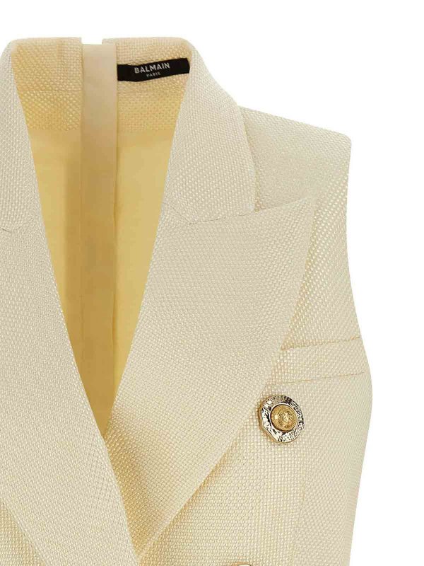 The Best Shops Balmain: Westen - Weste - Weiß