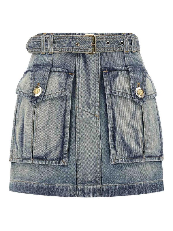 Balmain: gonne al ginocchio  e longuette - Gonna da tasca da carico