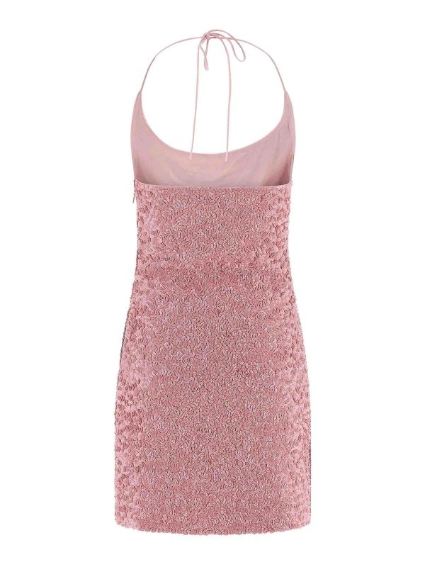 Balmain: ニーレングスドレス online - 膝丈ドレス - ヌードカラー