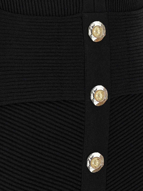 Robe Au Genou - Noir shop online: Balmain