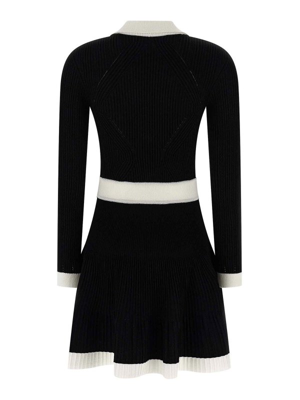 Balmain: Knielange Kleider online - Knielanges Kleid - Weiß