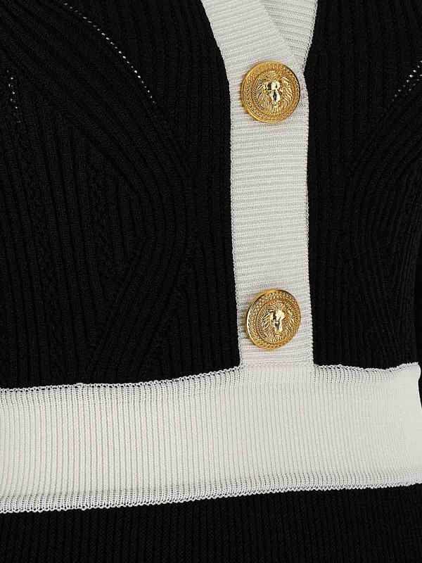 Knielanges Kleid - Weiß shop online: Balmain