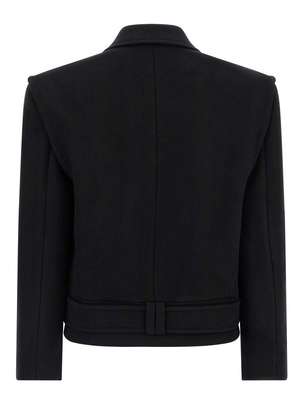Balmain: short coats online - Double-Breasted Coat