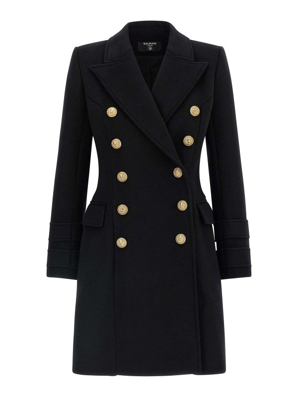 Balmain: cappotti corti - 10 Bottoni Coat