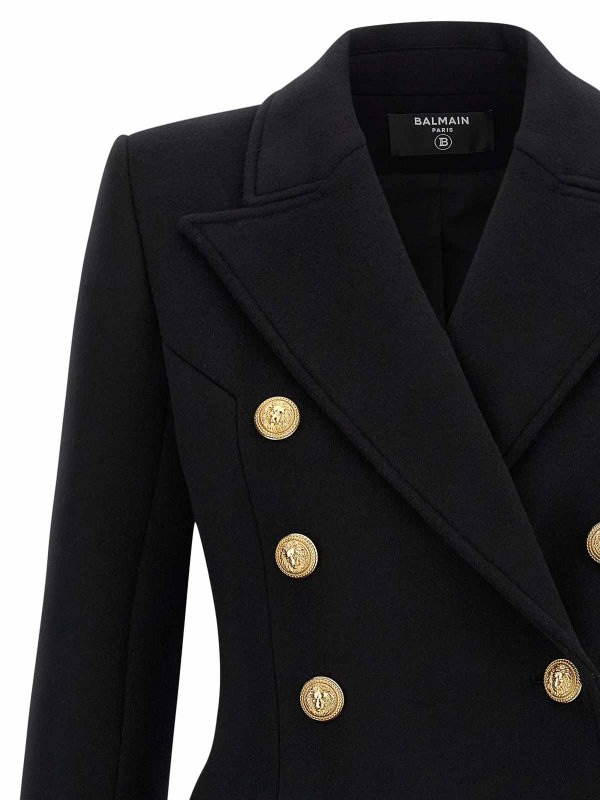 The Best Shops Balmain: cappotti corti - 10 Bottoni Coat