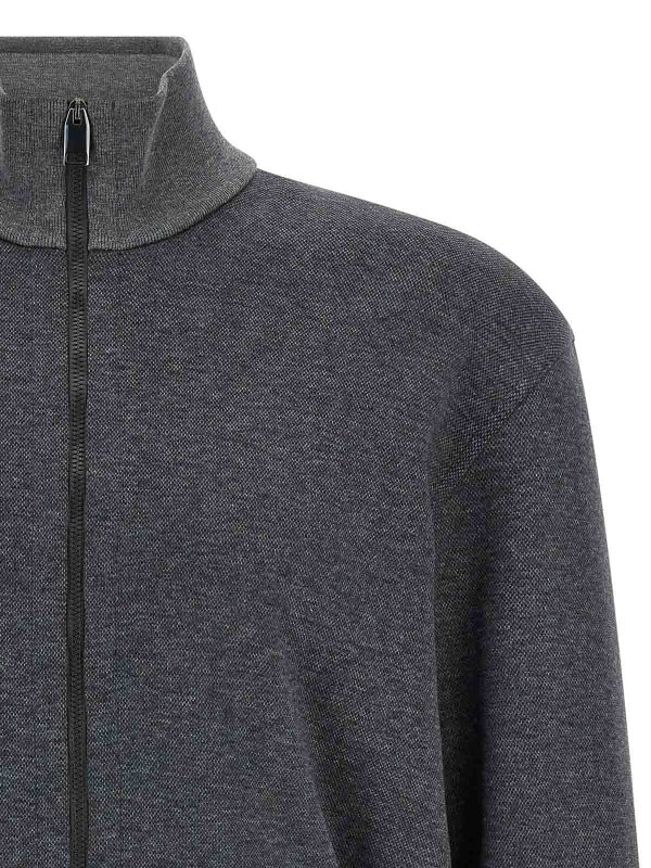The Best Shops BRIONI: Sweatshirts & Sweaters - Piqu Cotton Sweatshirt