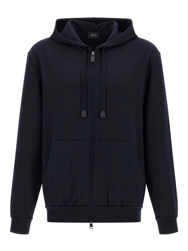 BRIONI: Sweatshirts & Pulls - Sweat-Shirts - Bleu