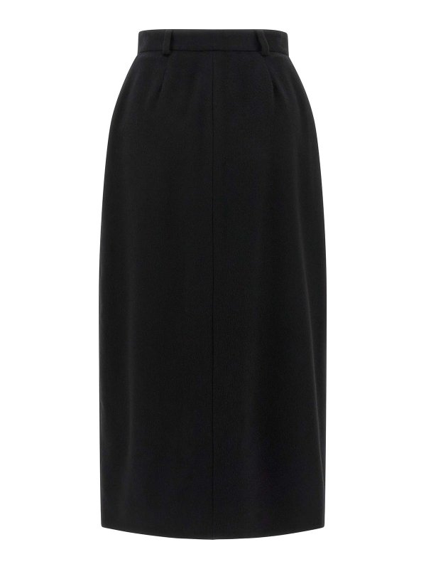 BRIONI: ニーレングススカート＆ミディ丈 online - 膝丈/ミディスカート - 黒