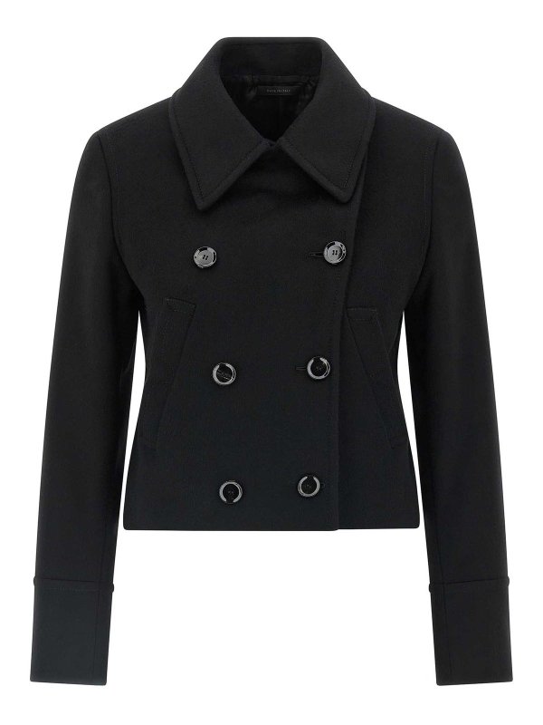 BRIONI: short coats online - Cashmere Cropped Coat