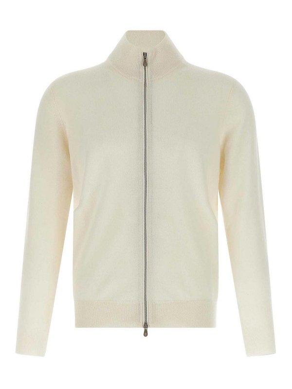 BRUNELLO CUCINELLI: Cardigans - Cardigan - Weiß