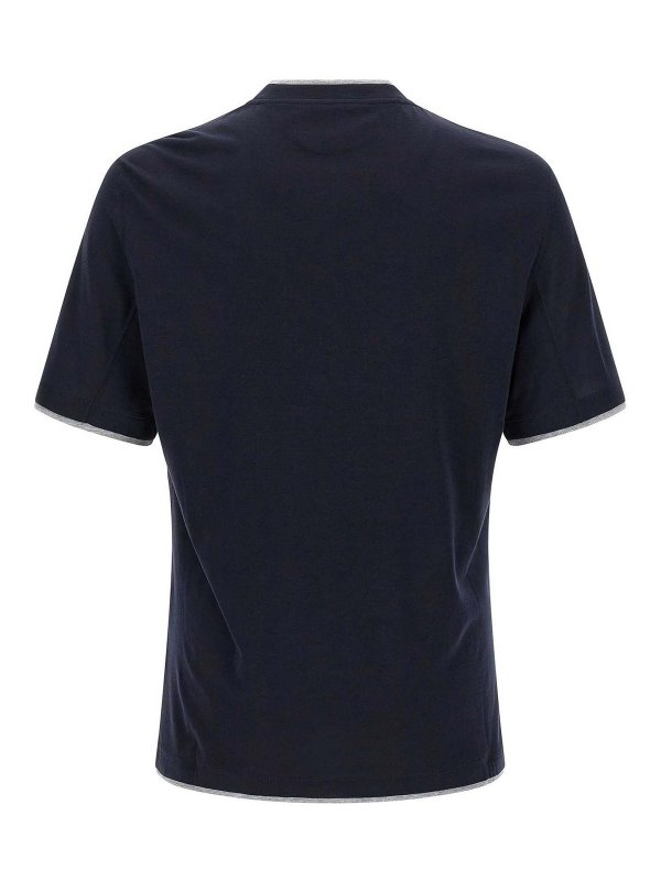 BRUNELLO CUCINELLI: Camisetas online - Camiseta - Azul