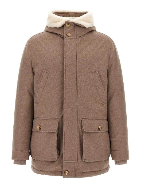 BRUNELLO CUCINELLI: casual jackets - Flannel Down Jacket