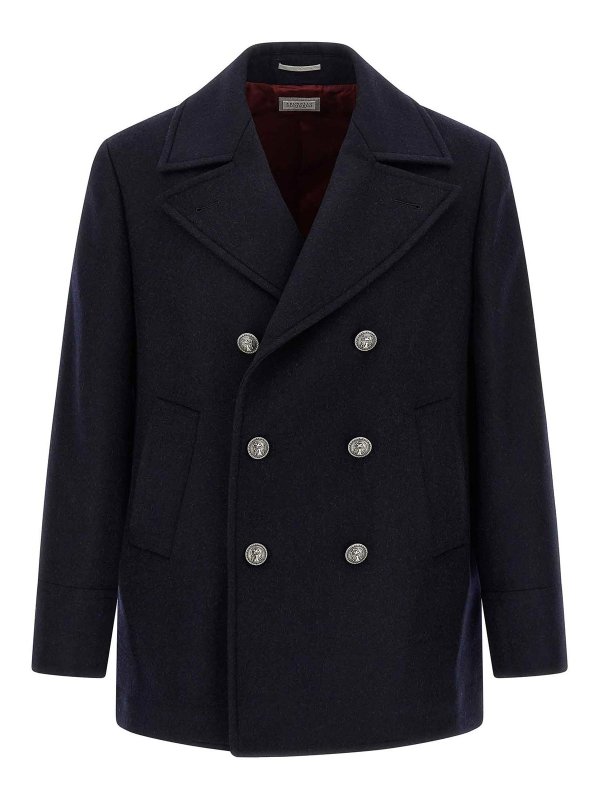BRUNELLO CUCINELLI: short coats - Double Flannel Caban