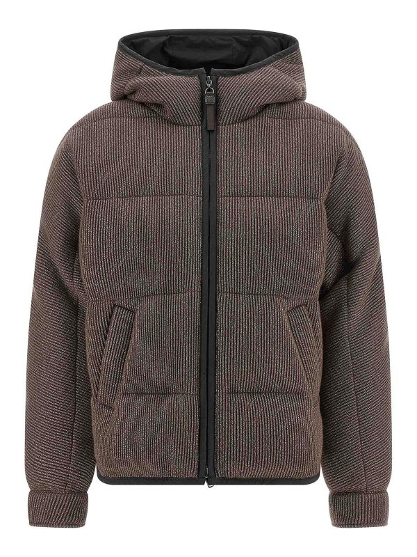 BRUNELLO CUCINELLI: Casualjacken - Casualjacke - Braun