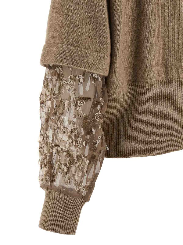 Cardigan - Beige shop online: BRUNELLO CUCINELLI