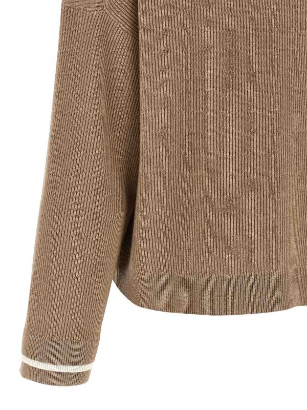 Cardigan - Marron shop online: BRUNELLO CUCINELLI