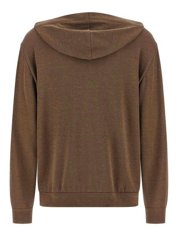 BRUNELLO CUCINELLI: Sweatshirts und Pullover online - Sweatshirt - Braun