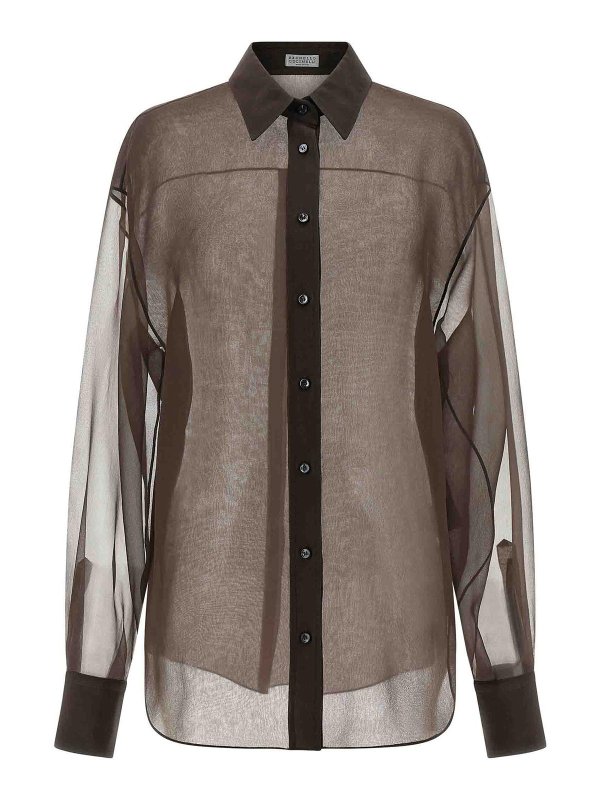 BRUNELLO CUCINELLI: shirts - Organza Shirt