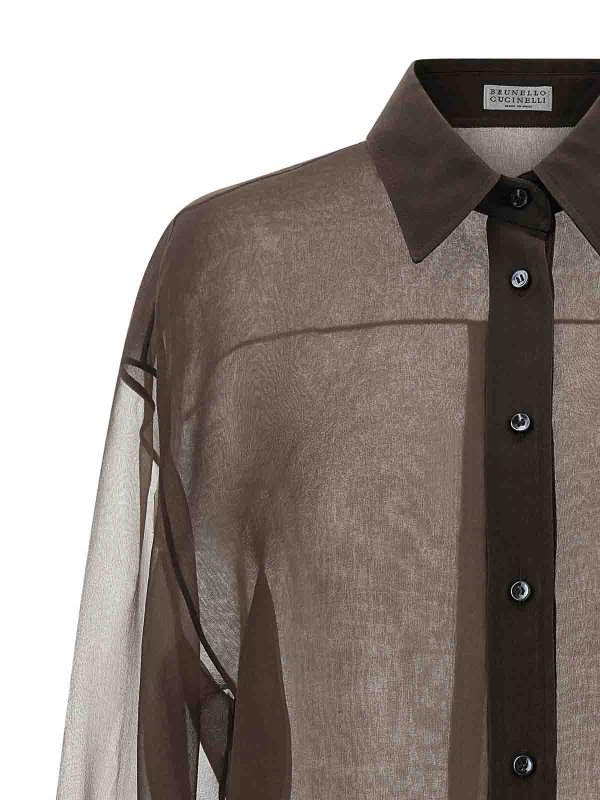 The Best Shops BRUNELLO CUCINELLI: shirts - Organza Shirt