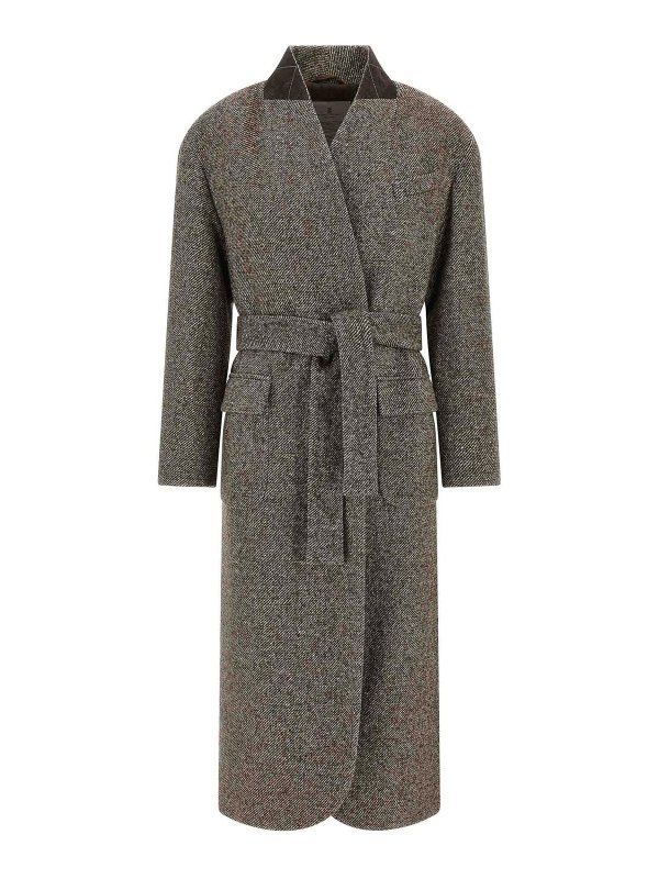 BRUNELLO CUCINELLI: short coats - Single-Breasted Coat