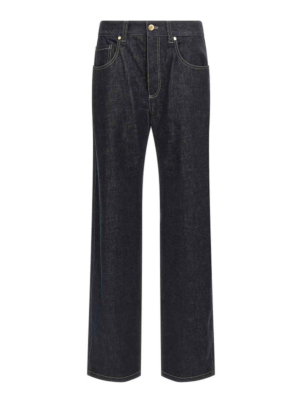 BRUNELLO CUCINELLI: Jeans évasés - Jean Bootcut - Bleu