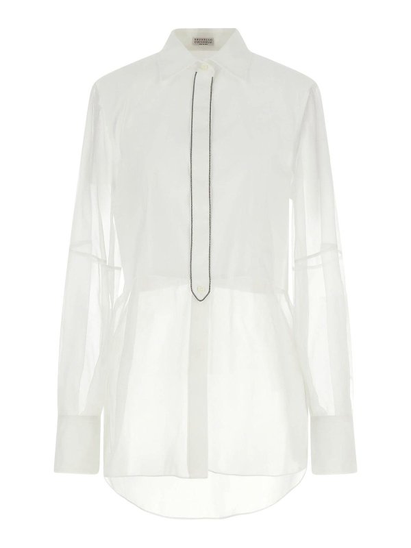 BRUNELLO CUCINELLI: Hemden - Hemd - Weiß