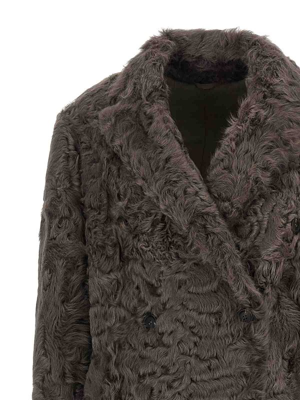 The Best Shops BRUNELLO CUCINELLI: short coats - Wavy Shearling Coat