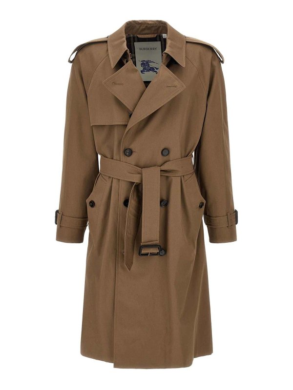 BURBERRY: short coats - Chestwood Trench Coat