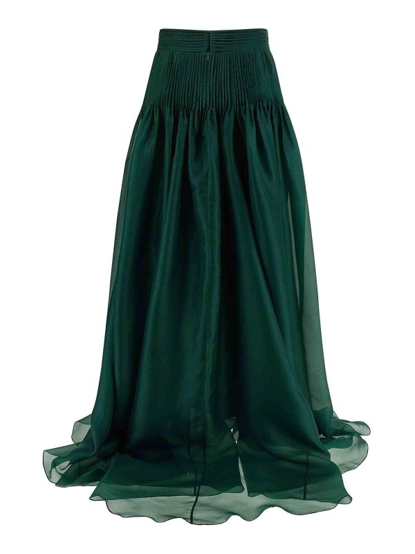 CAROLINA HERRERA: Knee length skirts & Midi online - Pintucked Organza Skirt
