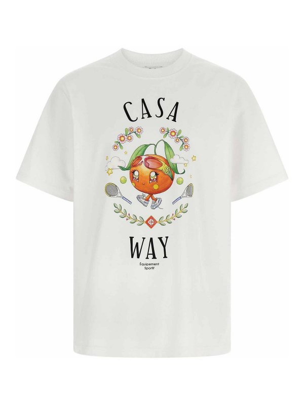 CASABLANCA: T-shirts - T-Shirt - Weiß