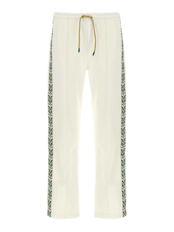 CASABLANCA: スウェットパンツ - トラックスーツ ボトムス - 白