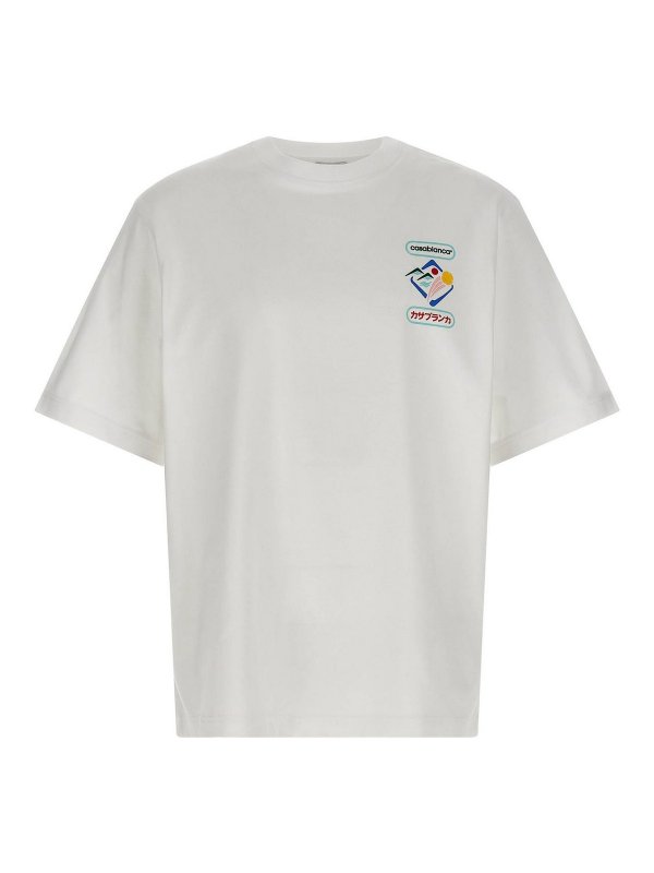 CASABLANCA: T-shirts - T-Shirt - Weiß