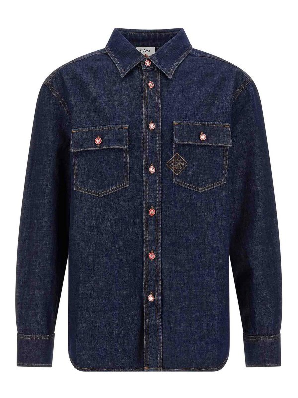 CASABLANCA: シャツ - シャツ - ブルー