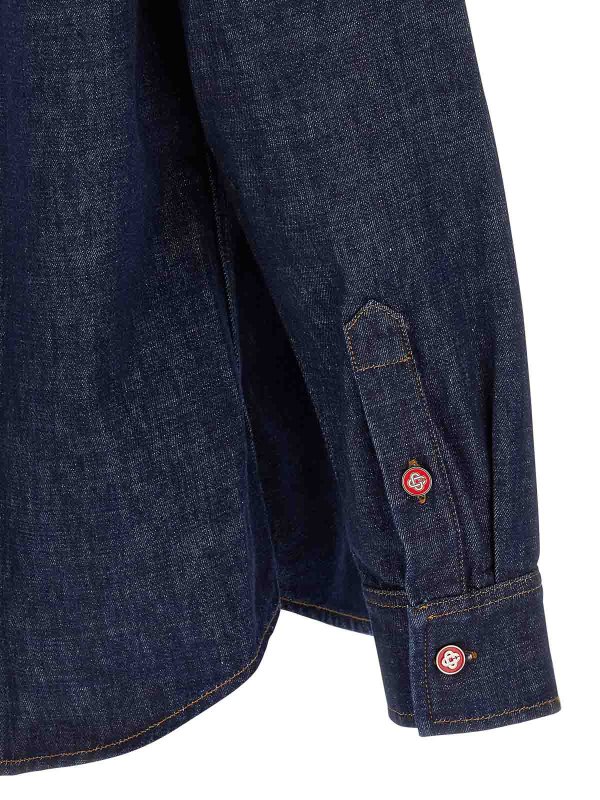 シャツ - ブルー shop online: CASABLANCA