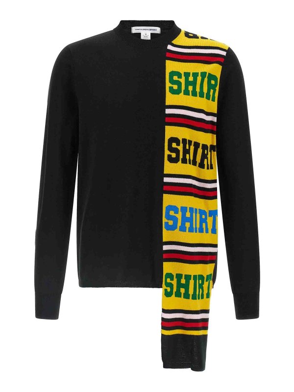 COMME DES GARCONS: クルーネック - クルーネック - 黒