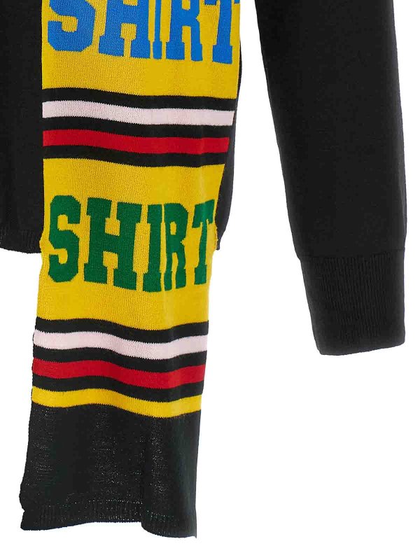 クルーネック - 黒 shop online: COMME DES GARCONS