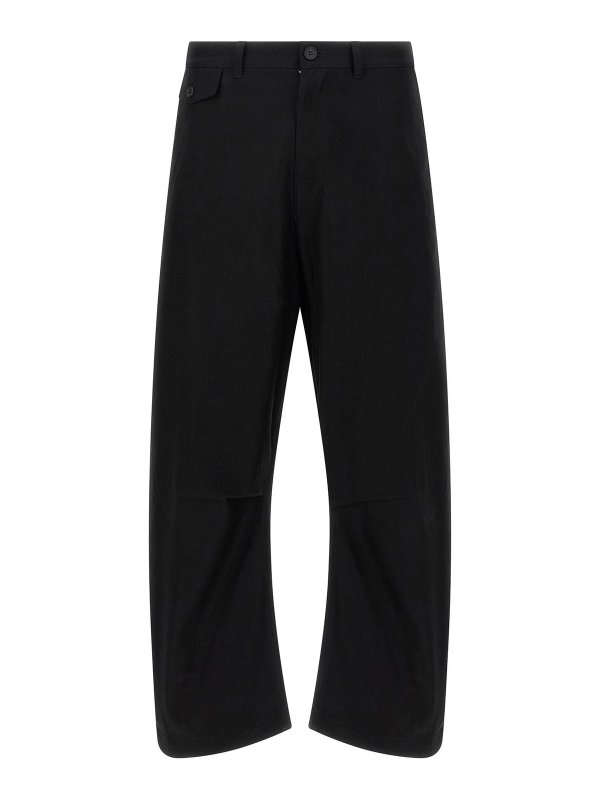 COMME DES GARÇONS HOMMES PLUS: カジュアルトラウザー - カジュアルパンツ - 黒