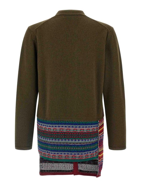 COMME DES GARÇONS HOMMES PLUS: cardigans online - Jacquard Insert Cardigan