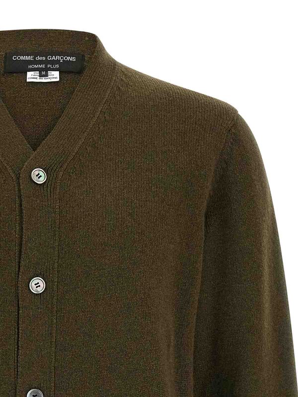 The Best Shops COMME DES GARÇONS HOMMES PLUS: cardigans - Jacquard Insert Cardigan