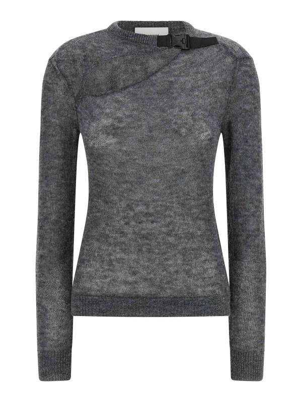 COPERNI: crew necks - Buckle Cut-Out Sweater