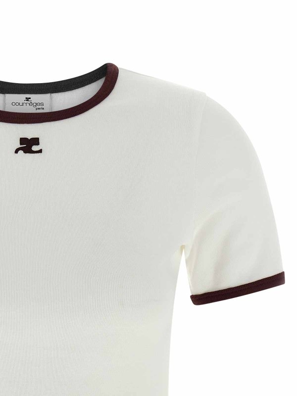 The Best Shops Courreges: T-shirts - T-Shirt - Weiß