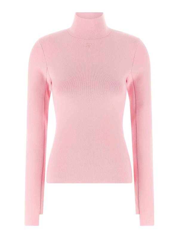 Courreges: cardigan - Maglione viscoso intrecciato