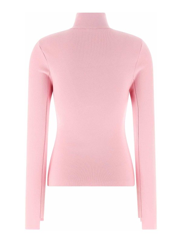 Courreges: cardigan online - Maglione viscoso intrecciato