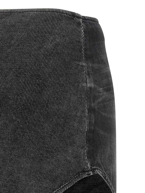 膝丈/ミディスカート - グレー shop online: DIESEL