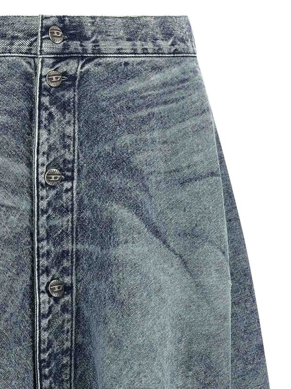 The Best Shops DIESEL: ニーレングススカート＆ミディ丈 - 膝丈/ミディスカート - ライトブルー