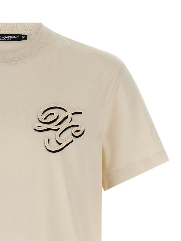 The Best Shops DOLCE & GABBANA: t-shirts - Double Embroidery T-Shirt
