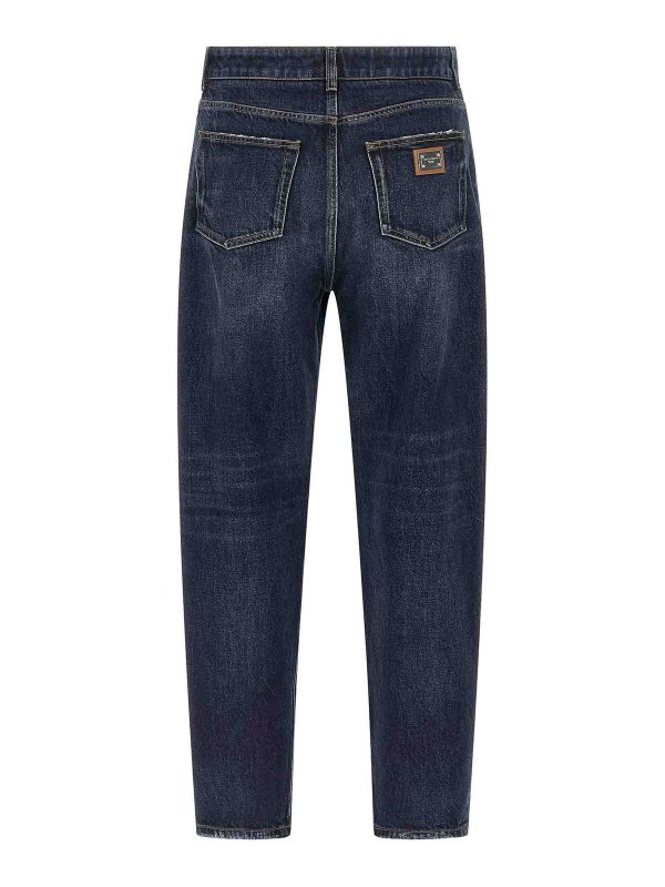 DOLCE & GABBANA: Jeans évasés online - Jean Bootcut - Bleu