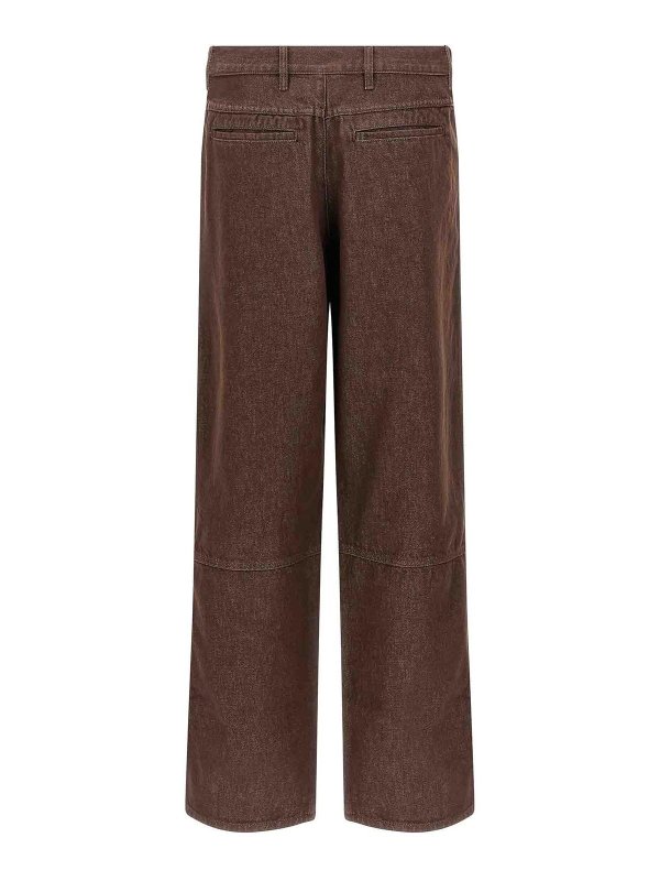 DRIES VAN NOTEN: ブーツカットジーンズ online - ブーツカットジーンズ - ブラウン