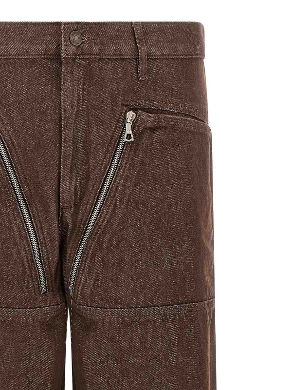 The Best Shops DRIES VAN NOTEN: ブーツカットジーンズ - ブーツカットジーンズ - ブラウン