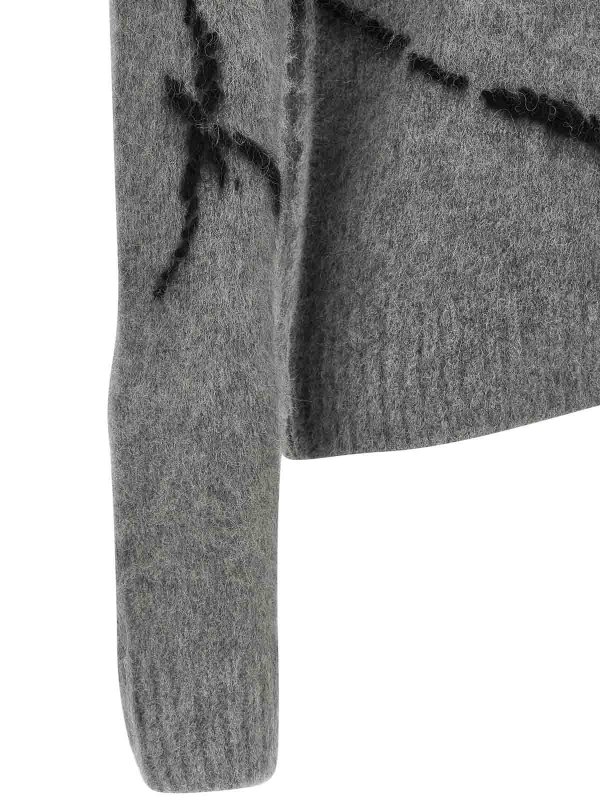 クルーネック - グレー shop online: DRIES VAN NOTEN